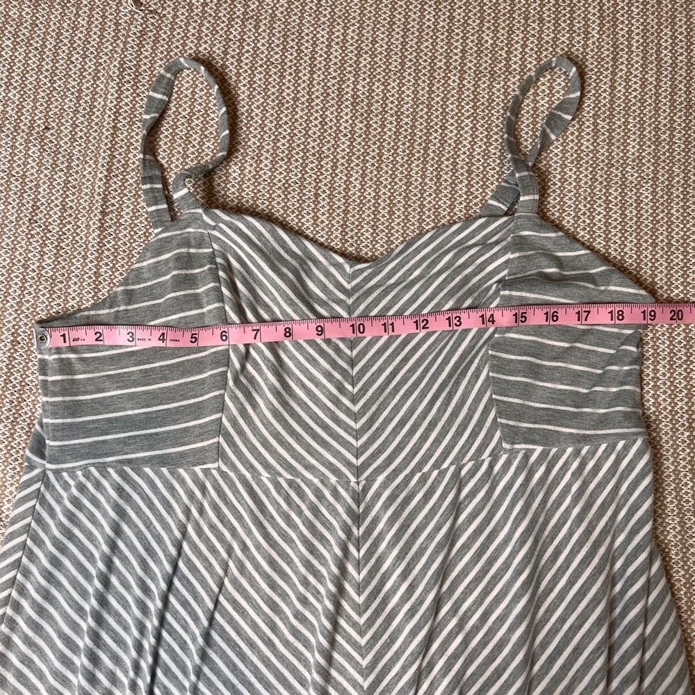 Torrid Gray Striped High Low Maxi Dress Size 2(2XL) - Picture 7 of 10